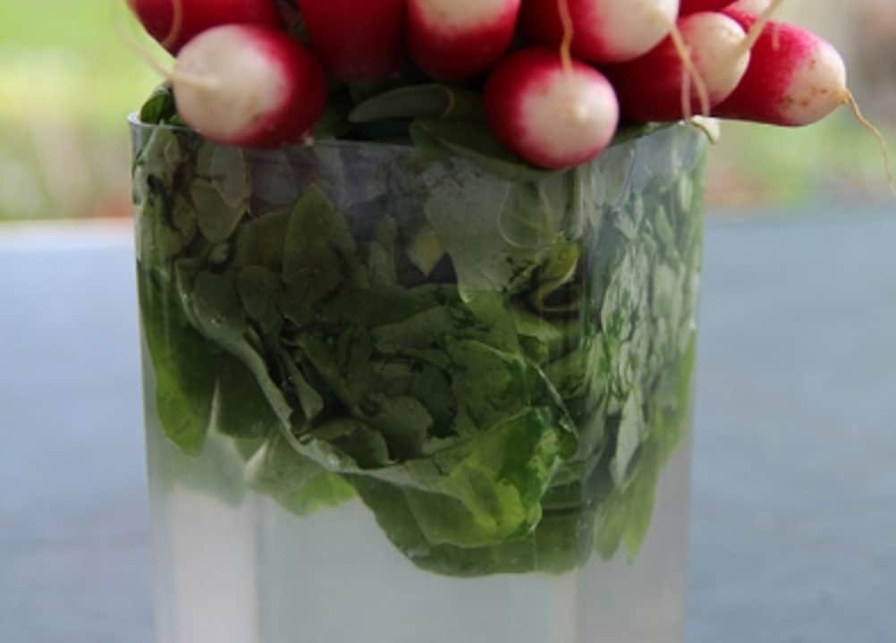 Store Radishes in Cold Water
